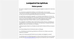 Desktop Screenshot of gut-apfelkam.de
