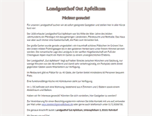 Tablet Screenshot of gut-apfelkam.de